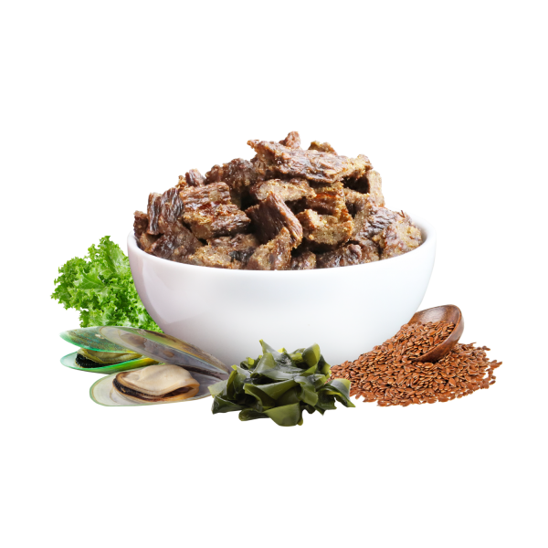 Absolute Holistic Air Dried Food Beef & Venison For Dogs 巔峰鮮食肉片-放牧牛+放牧鹿+ 綠貽貝+牛磺酸 1kg